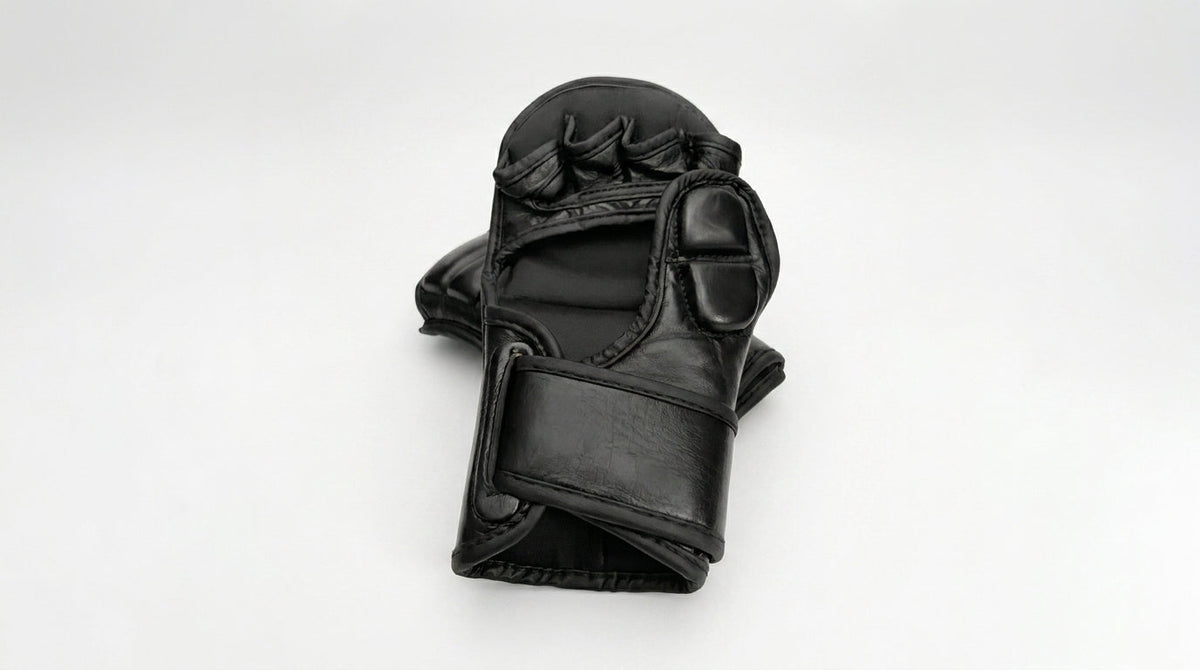 Open-palm construction of MARQOR Signature V1 MMA grappling gloves