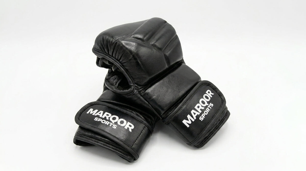 MARQOR Signature V1 hybrid MMA gloves with double-wrap wrist support