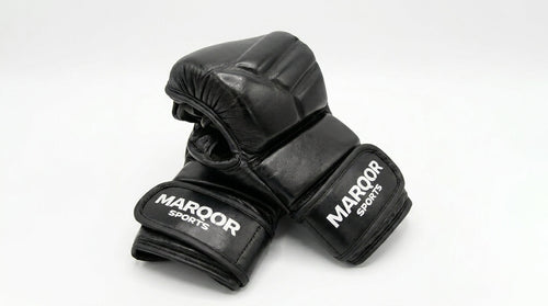 MARQOR Signature V1 hybrid MMA gloves with double-wrap wrist support