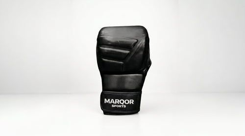 MARQOR Signature V1 black hybrid MMA sparring glove front view